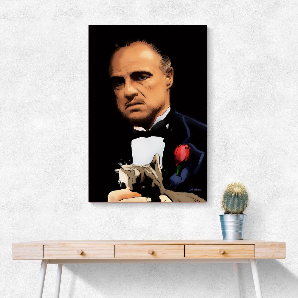 『The Godfather』P8 油彩画 人物画 アート The Godfather』P8 油彩画 人物画 アート The Godfather Painting